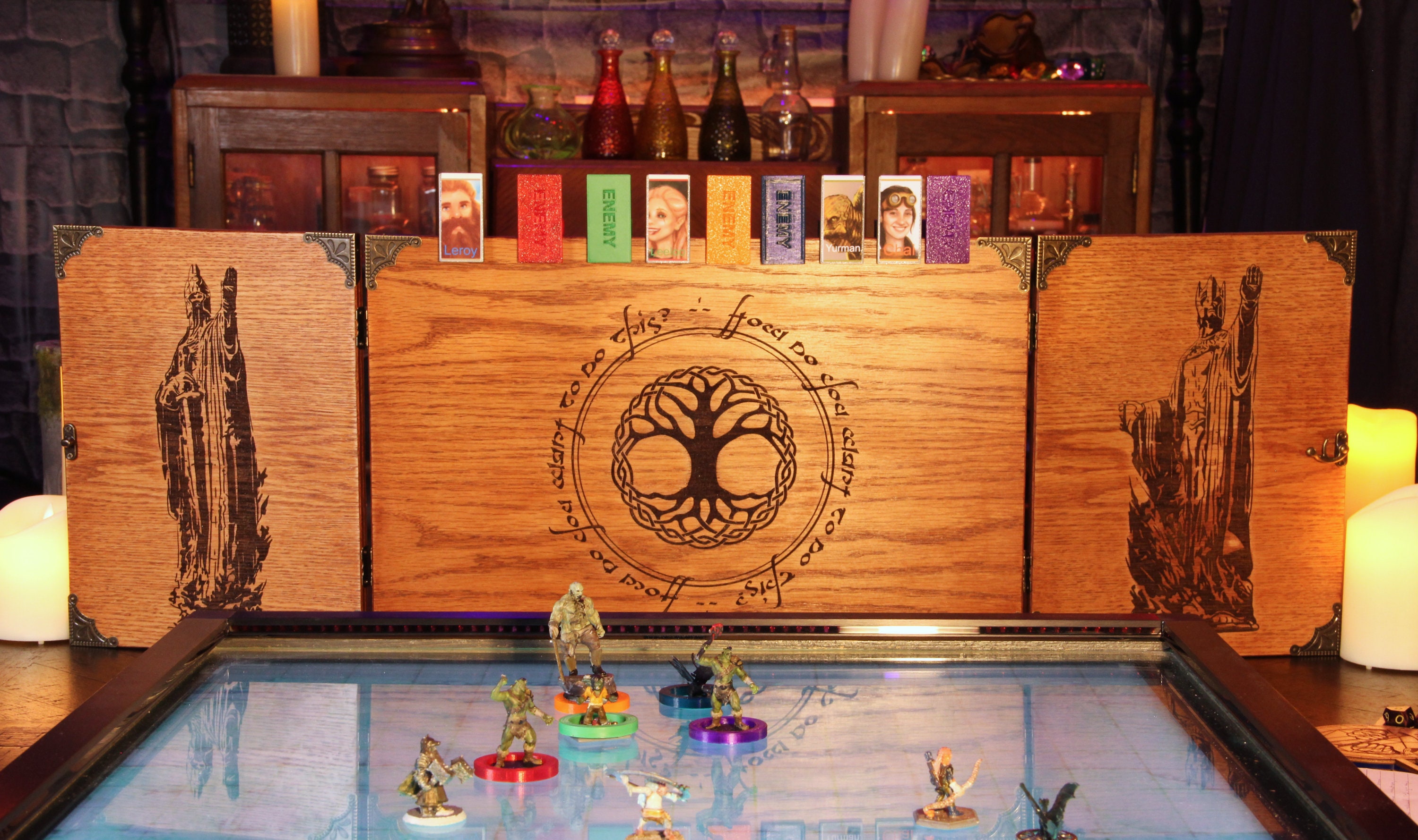 Handmade Wooden GM Screen ⋄ Customizable ⋄ D&D ⋄ Magnetic ⋄ TTRPG ⋄ Dungeon Master