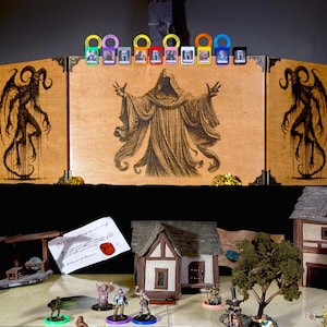 Handmade Wooden GM Screen ⋄ Customizable ⋄ D&D ⋄ Magnetic ⋄ TTRPG ⋄ Dungeon Master