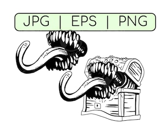 D&D Mimic Set - Clipart - PNG | EPS | JPG