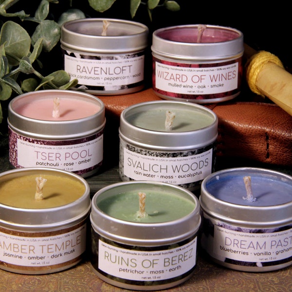 Curse of Strahd Candles ⋄ Handmade Soy Candles ⋄ D&D ⋄ Housewarming ⋄ DM Gift ⋄ Birthday Gift ⋄ Just Because ⋄ Holidays