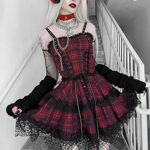 Pastel Goth Dress Etsy