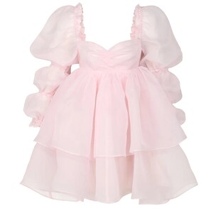 Baby Pink Princess Sweet Girl Moonlight Dress Vintage Backless Long ...
