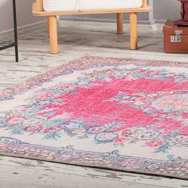 Pink Rug - Etsy
