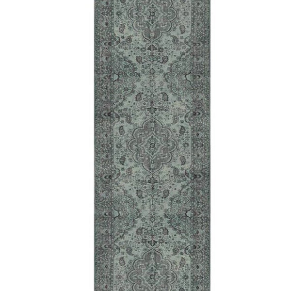 Turkish Rug Runner, Green Rugs For Kitchen Living Room, Medallion Antique Runners, Green Rug 2x3, Oushak Rug Runner, Turkish Rug Green 4x6