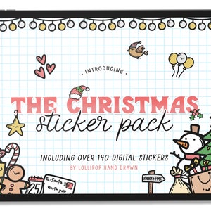 Christmas Digital Stickers, Xmas Stickers, Winter Stickers, Goodnotes Stickers, Holiday Stickers, Planner Stickers, Christmas Goodnotes