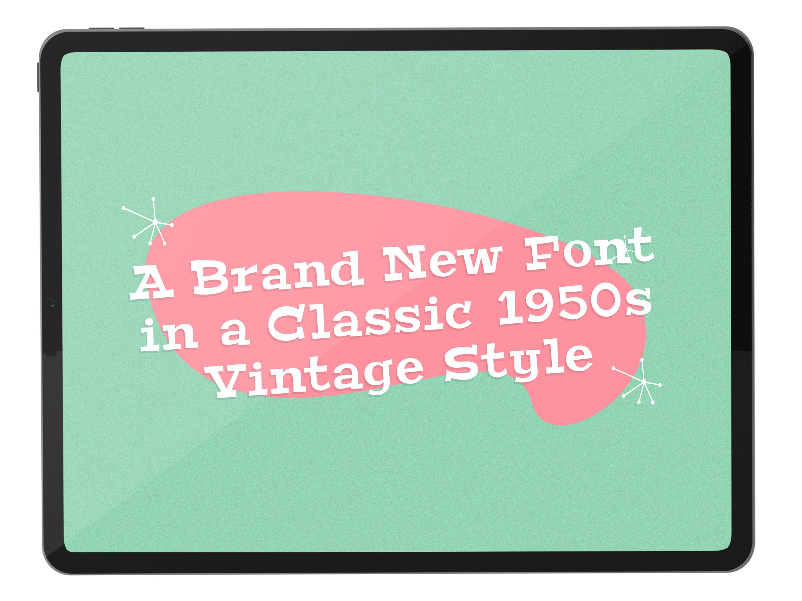 Fonts, Vintage Fonts, Retro Fonts, 1950s Fonts, 1960