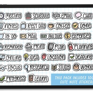 Digital Stickers, Goodnotes Stickers, Education Stickers, School Stickers, Stickers for Planners, Cute Stickers, Planner Templates, Stickers image 2
