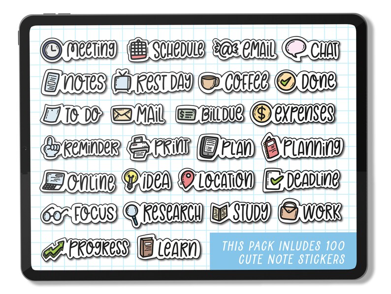 Digital Stickers, Goodnotes Stickers, Education Stickers, School Stickers, Stickers for Planners, Cute Stickers, Planner Templates, Stickers image 2