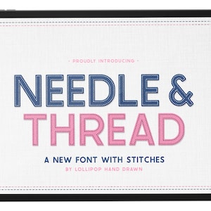 Fonts, Stitched Fonts, Sewing Fonts, Craft Fonts, Cricut Fonts, Procreate Fonts, Canva Fonts, Embroidery Fonts, Stitches Font, Cute Fonts