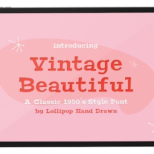 Fonts, Vintage Fonts, Retro Fonts, 1950s Fonts, 1960&#39;s Fonts, Mid Century Fonts, Classic Fonts, Old Fashioned Fonts, Cricut Fonts