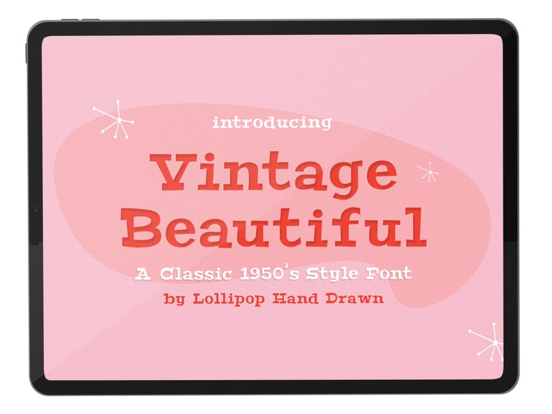 Fonts, Vintage Fonts, Retro Fonts, 1950s Fonts, 1960's Fonts, Mid