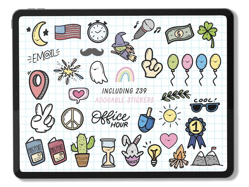 Goodnotes Stickers Digital Stickers Kawaii Stickers Digital Etsy