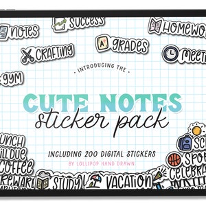 Digital Stickers, Goodnotes Stickers, Education Stickers, School Stickers, Stickers for Planners, Cute Stickers, Planner Templates, Stickers image 1