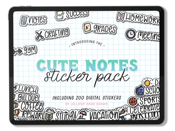 Digital Stickers, Goodnotes Stickers, Education Stickers, School Stickers, Stickers for Planners, Cute Stickers, Planner Templates, Stickers