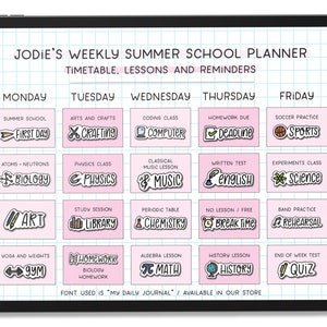 Digital Stickers, Goodnotes Stickers, Education Stickers, School Stickers, Stickers for Planners, Cute Stickers, Planner Templates, Stickers image 7
