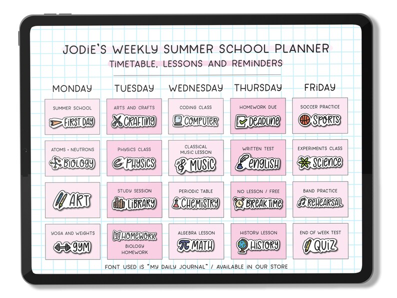 Digital Stickers, Goodnotes Stickers, Education Stickers, School Stickers, Stickers for Planners, Cute Stickers, Planner Templates, Stickers image 7