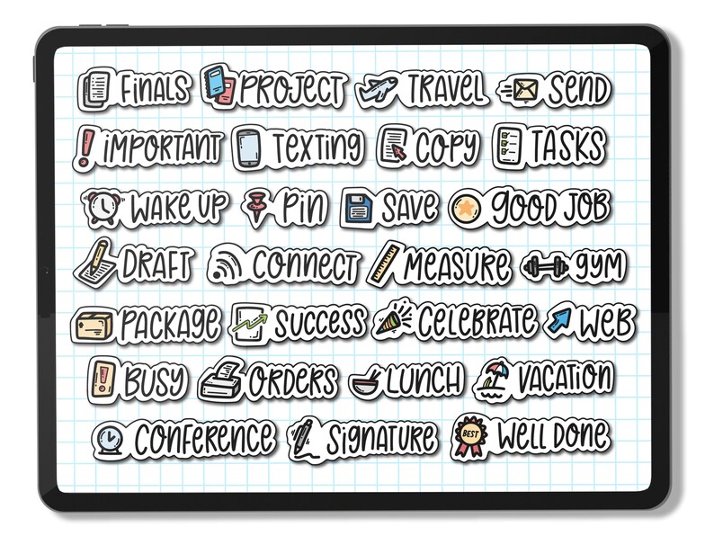 Digital Stickers, Goodnotes Stickers, Education Stickers, School Stickers, Stickers for Planners, Cute Stickers, Planner Templates, Stickers image 5