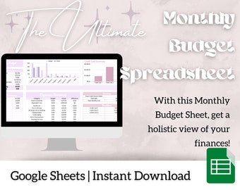 In-Depth Monthly Budget Spreadsheet Template