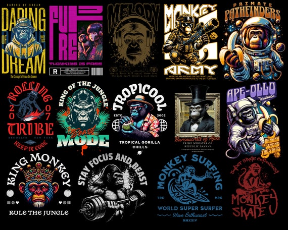 Amazon.co.jp: SADS Big Silhouette Tee MONKEY MARDIGRAS L