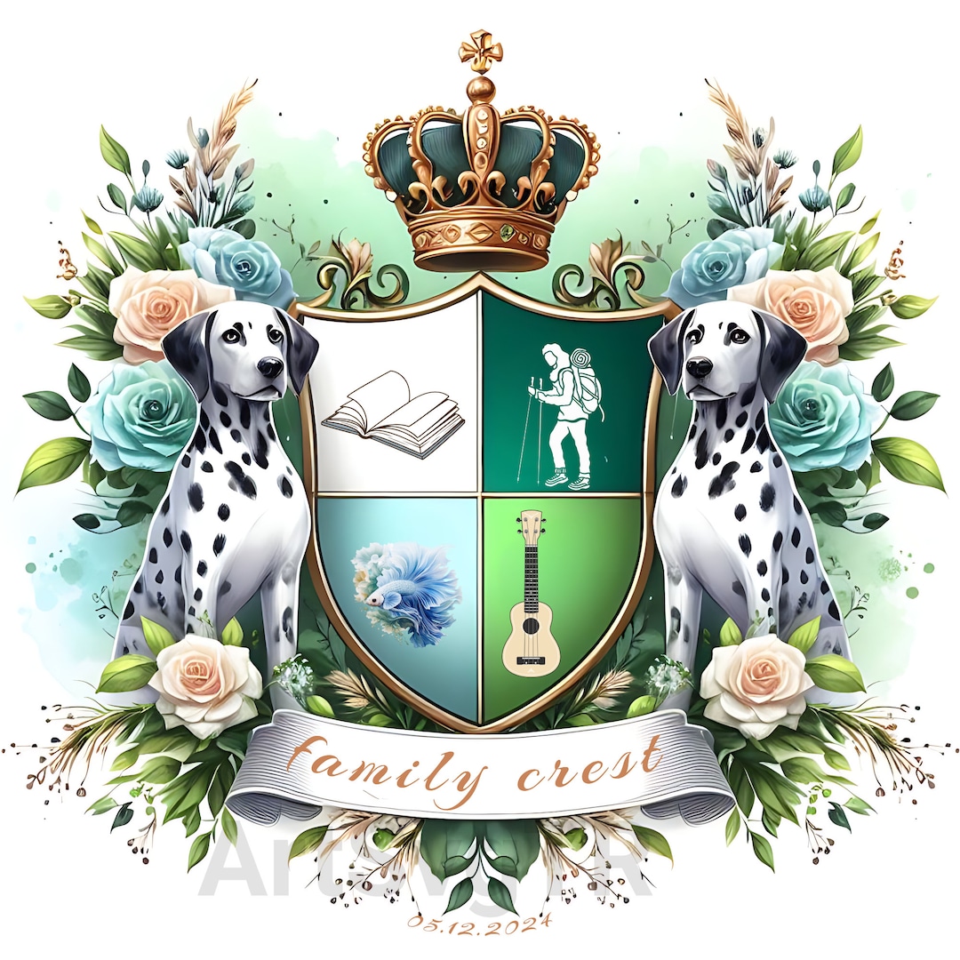 Family Crest Coat of Arms Custom Logo Design Family Crest,wedding Logo ...
