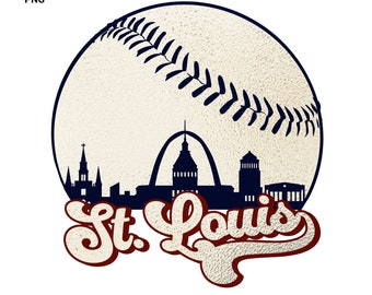 St. Louis Baseball Skyline SVG, PNG