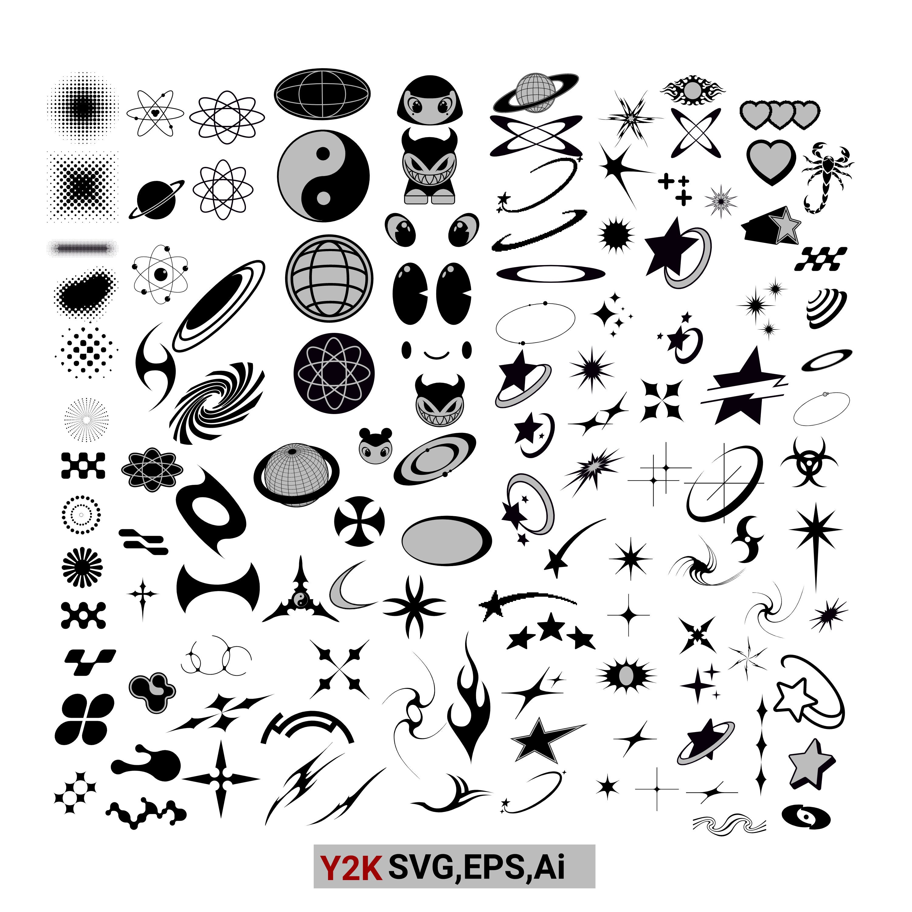 Y2K Cyber PFP Aesthetic  A.I Art Sticker for Sale by AI-INK