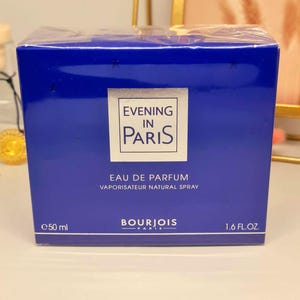 Evening in Paris Bourjois 50 ml 1.7 fl.oz Eau de Parfum new - vintage floral powdery - violet jasmine rose musk vanilla