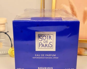 Soir de Paris Bourjois 50 ml 1.7 fl.oz Eau de Parfum for Women Collector Vintage Rare