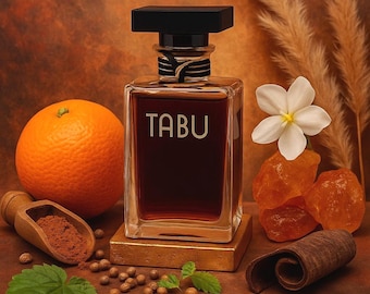 Perfume puro Tabu de Dana ~ 35 ml 1 fl.oz para mujer - Vintage años 30 - Oriental especiado con notas animales - Pieza de coleccionista rara