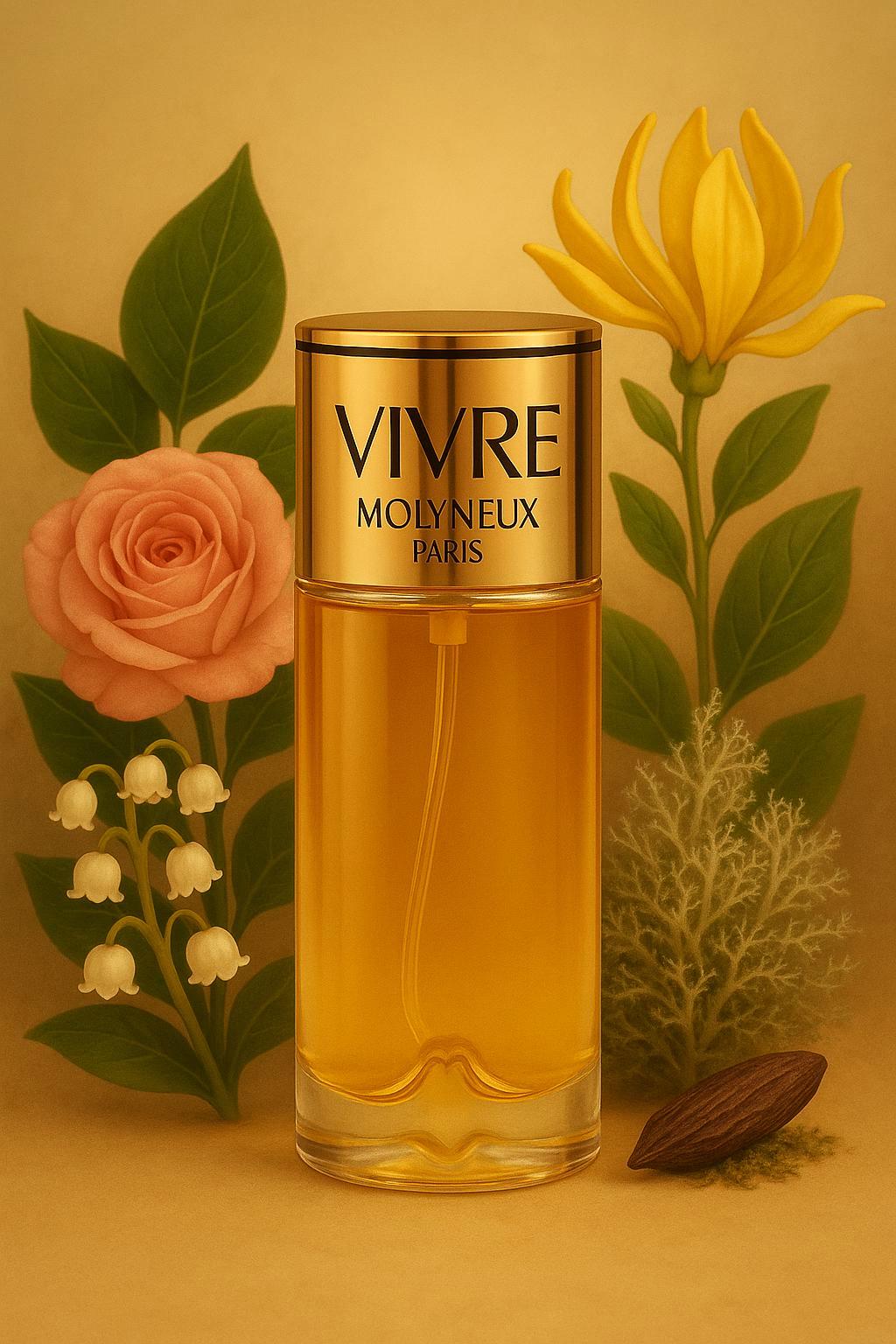希少　新品　モリニュー　MOLYNEUX ヴィーヴ VIVRE 120ml Vintage Perfume VIVRE by Molyneux, EDT Splash 0.5 oz./ EMPTY