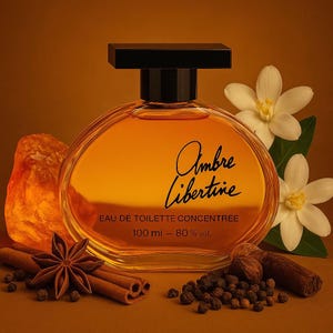 Ambre Libertine (1980s) by L'Oréal • Vintage 100 ml 3.4 fl.oz Eau de Toilette Concentrée Splash • Rare Amber Spicy Floral Gem