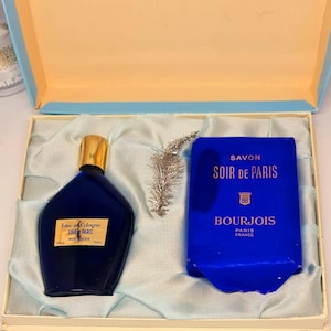 Bourjois Soir de Paris Set - 30 ml Sealed Cologne + Perfumed Soap - Vintage Collector 1960s