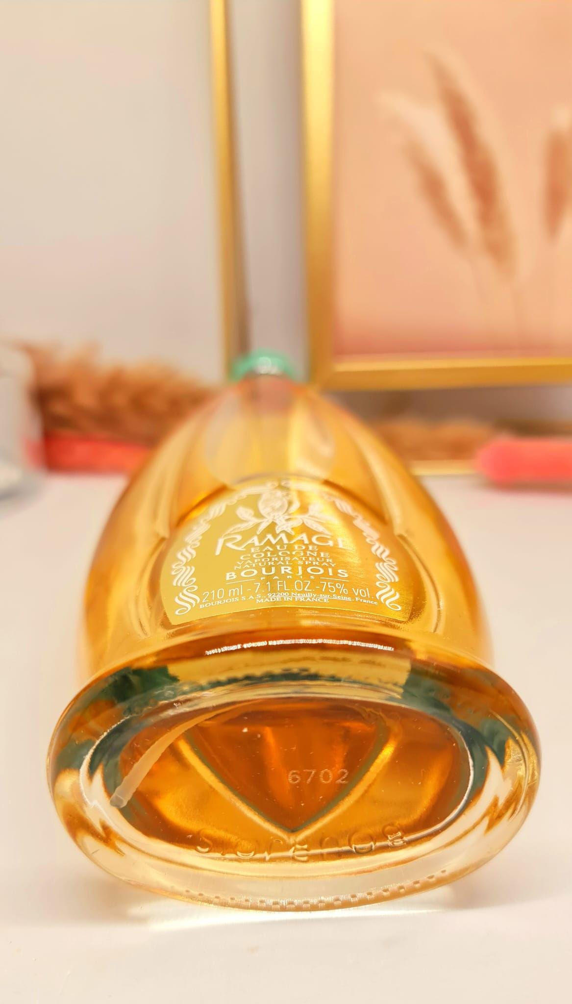 ブルボン フレンチ キーホルダー 香水 RAMAGE BOURJOIS 液体 Ramage Bourjois 7.1 Fl.oz Eau De Cologne Vintage for Women