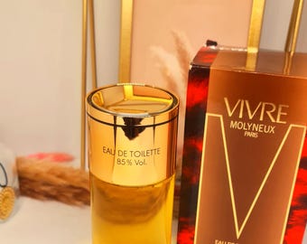 Vivre by Molyneux 100 Ml 3.3 Fl.oz Eau De Toilette Vintage – Rare
