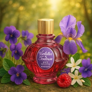 Berdoues Violettes de Toulouse 80 ml 2,7 fl.oz Eau de Toilette para mulheres Novo Violetest & Iris, charme retrô de verão