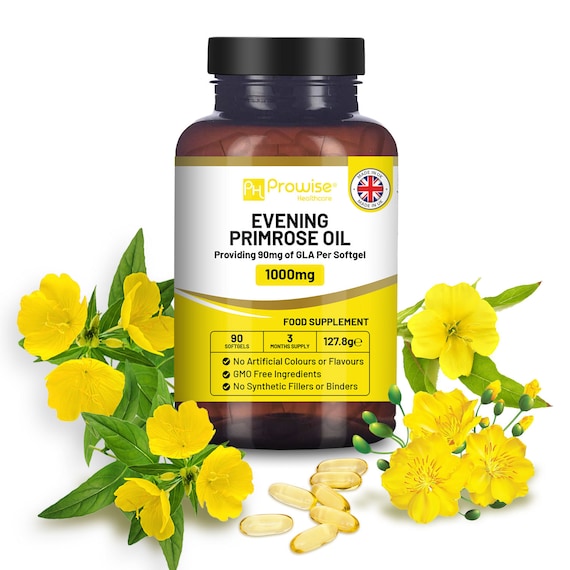 can i take evening primrose oil and glutathione together Evening Primrose Oil 1000mg 90 Softgels – UK Manufactured by Prowise