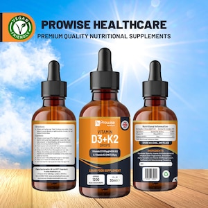 Vitamina D3 4000 UI + K2 MK7 25 µg | Gotas líquidas de color naranja | Alta concentración 4000 UI D3 + 25 µg K2 - Frasco de 30 ml | Rápida absorción | Fabricado en el Reino Unido imagen 4