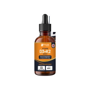 Vitamina D3 4000 UI + K2 MK7 25 µg | Gotas líquidas de color naranja | Alta concentración 4000 UI D3 + 25 µg K2 - Frasco de 30 ml | Rápida absorción | Fabricado en el Reino Unido imagen 2