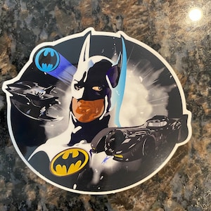 Keaton Bat custom VINYL STICKER illustration art
