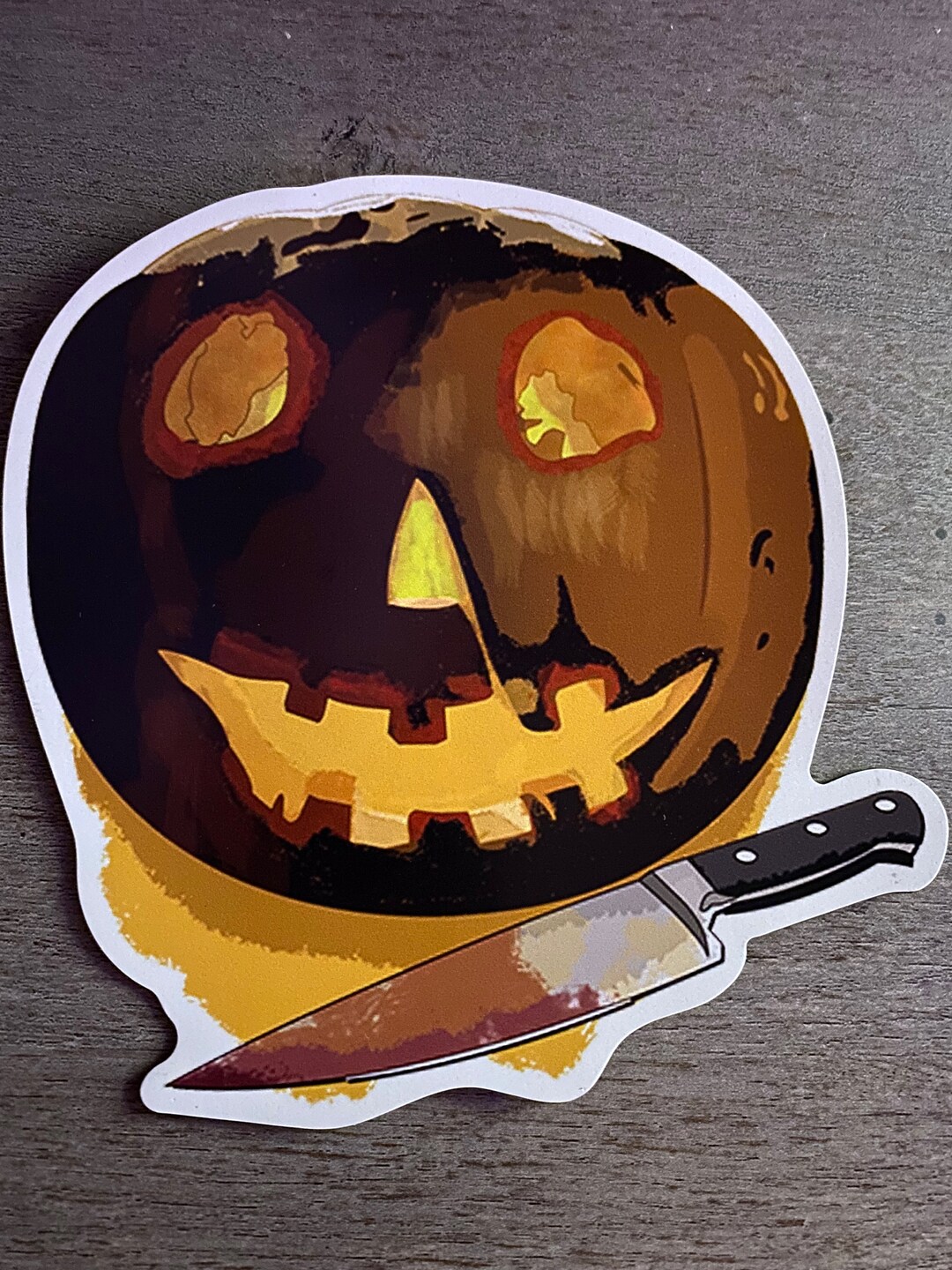 Halloween Jack O’lantern Vinyl Magnet - Etsy