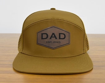 Custom Leather Patch Dad Hat: Personalized Snapback Cap