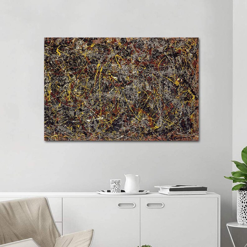 Jackson Pollock No. 5 1948 Abstract Wall Art Abstract Black - Etsy Canada