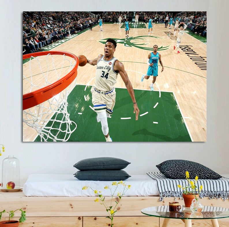 Giannis Antetokounmpo Dunk Poster Giannis Print Art Kids - Etsy