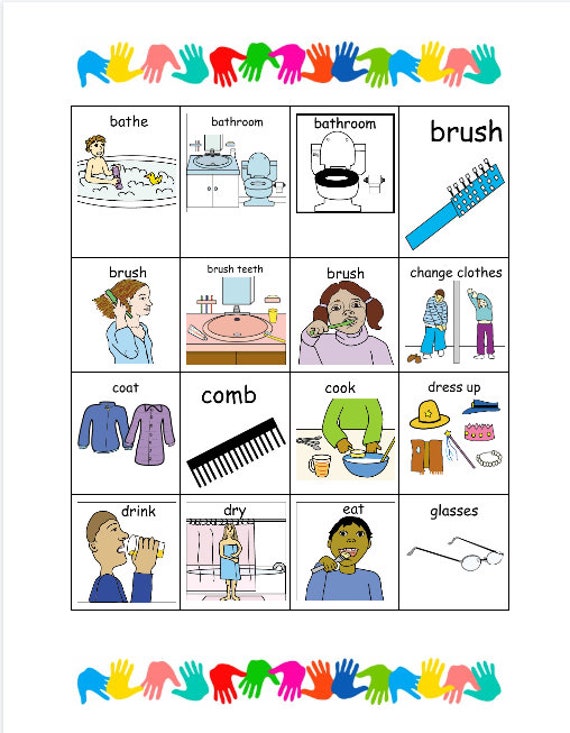 Hygiene Pecs Picture Exchange System Personal Hygiene - Etsy UK