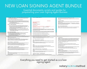 Loan Signing Agent Training| Notary Signing Agent| Loan Signing Agent Checklist| Notary Loan Signing Agent| Loan Agent Marketing