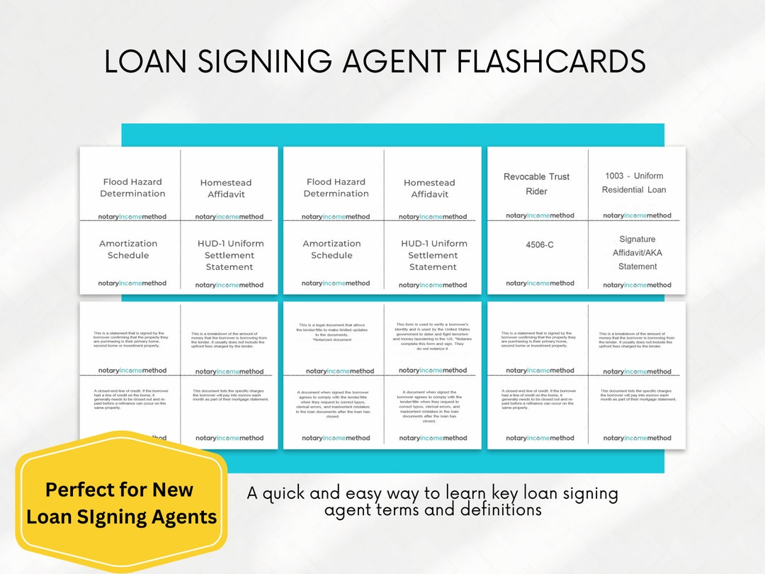 Loan Signing Agent Signing Agent Loan Agent Marketing Loan Agent