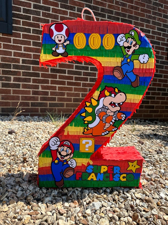 Super Mario Bros Inspired Personalized Piñata 