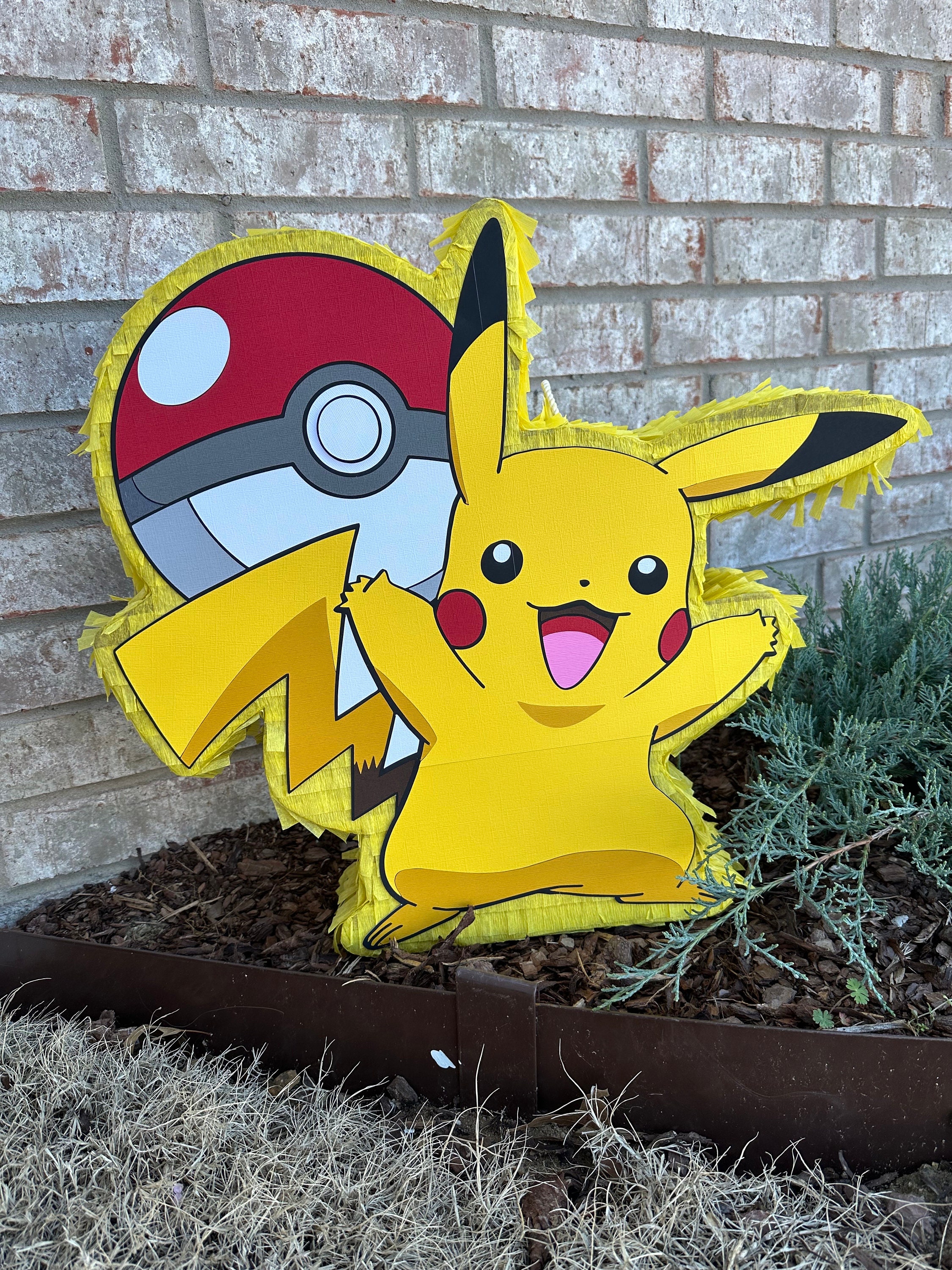 Pokemon Pikachu pokeball inspired personalized Piata