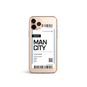 Inoffizielle personalisierte Man City Saisonkarte Handyhülle