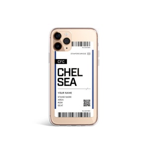 Inoffizielle personalisierte Chelsea Saisonkarte Handyhülle